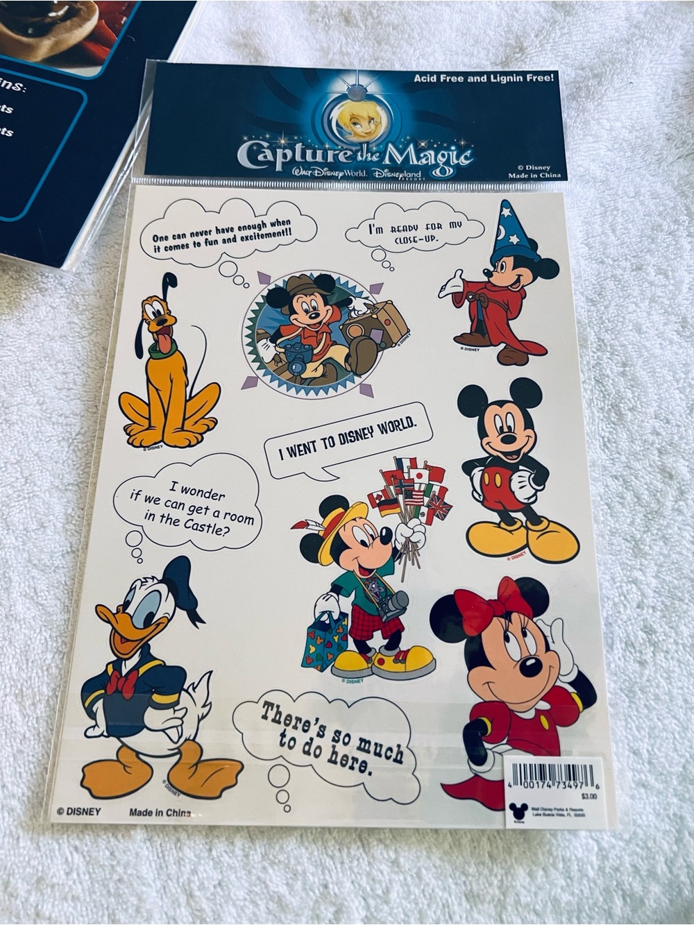 Capture the Magic Scrapbook Paper & Sticker Kit - Blue, Yellow, Red - Picture 3 of 14